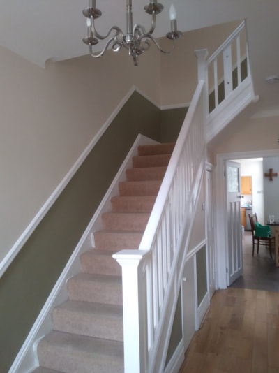 Staircase in Gosforth we used armstead durable matt for the walls